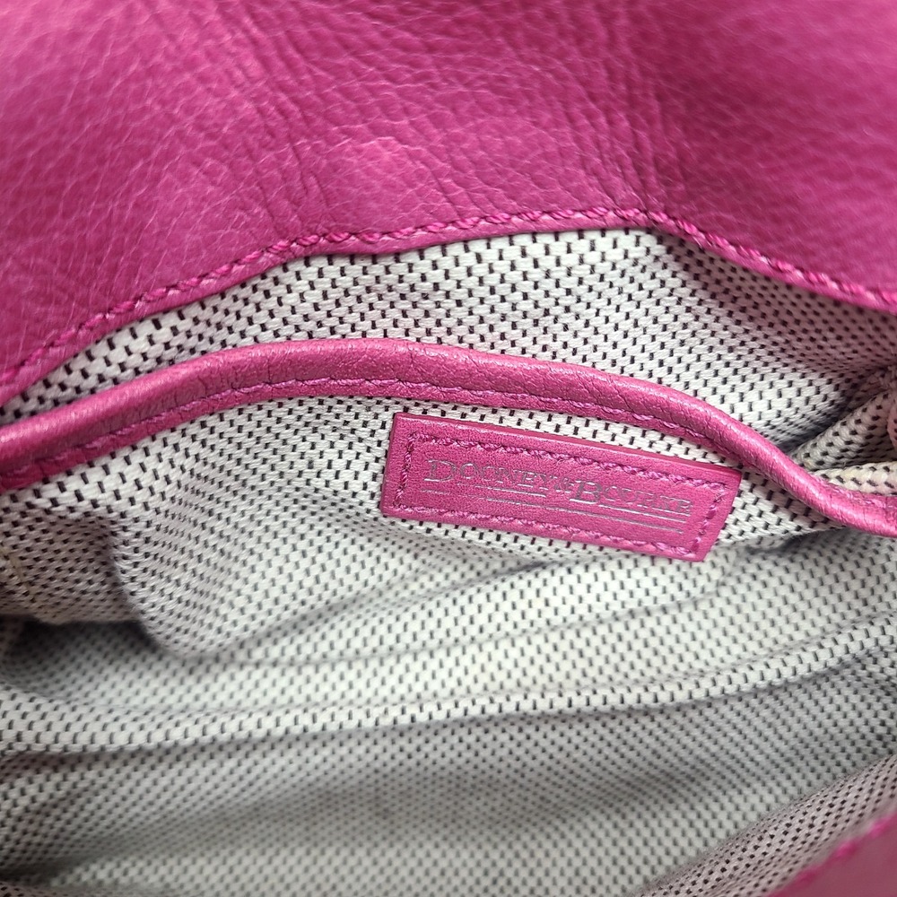 Vtg Y2K Dooney & Bourke Lime Green & Pink Trim‎ Rainbow Heart Buckle Mini - Picture 6 of 6